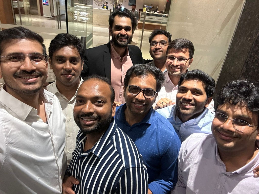 Group of colleagues together during a professional session